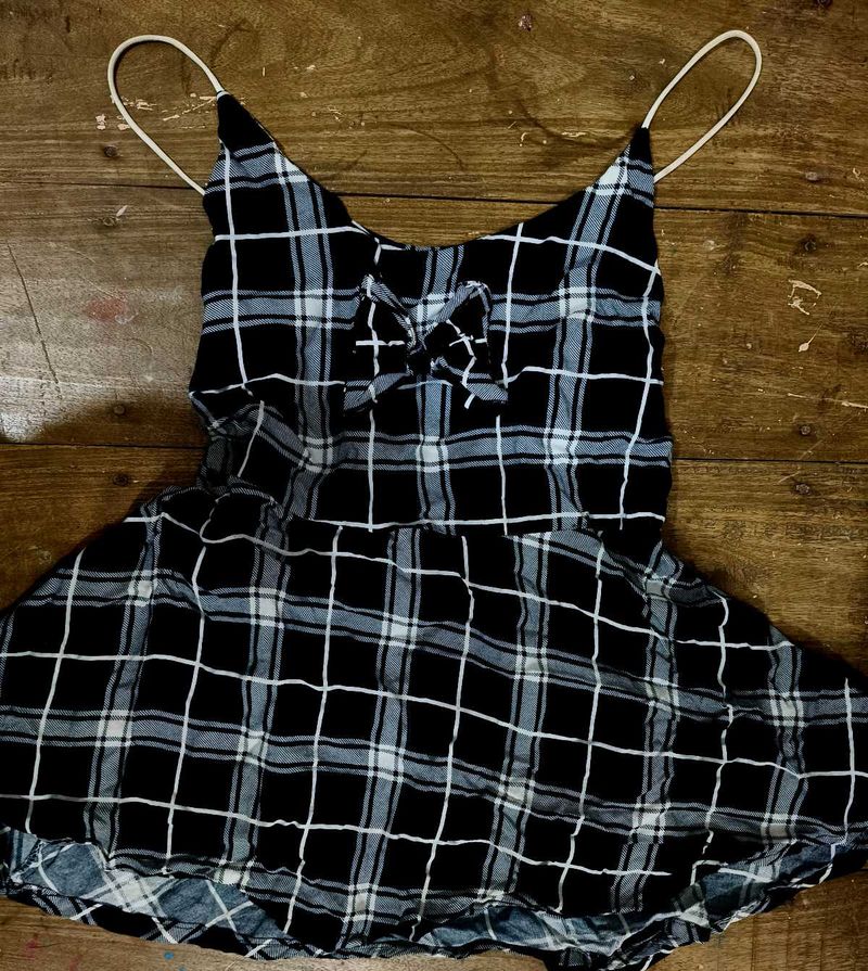 Plaid Mini Blue Tunic