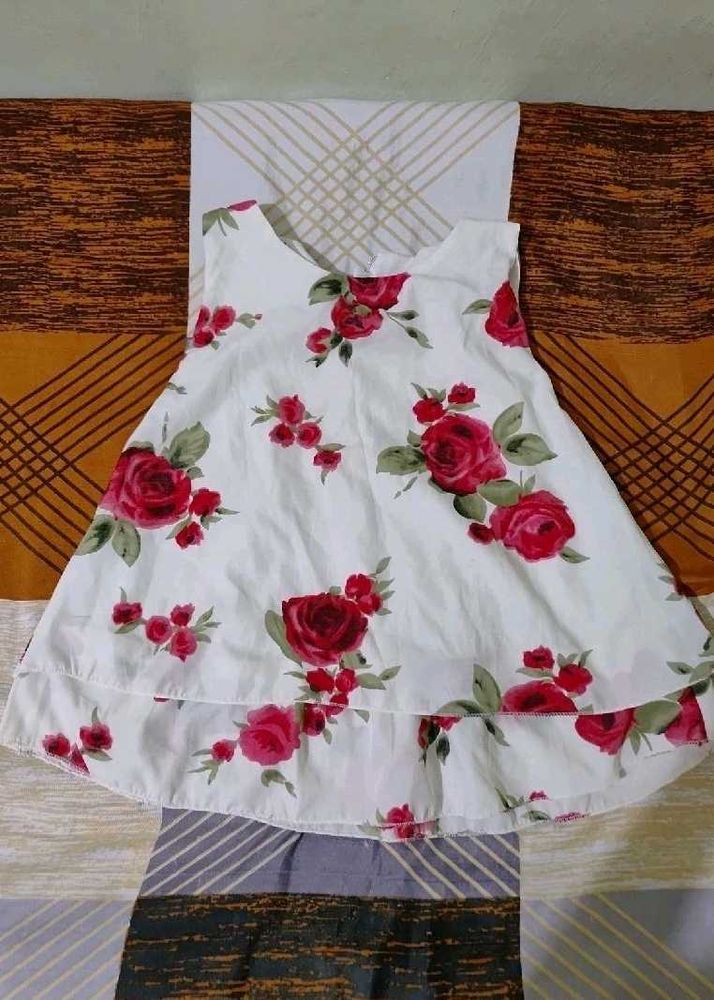 Floral White Top