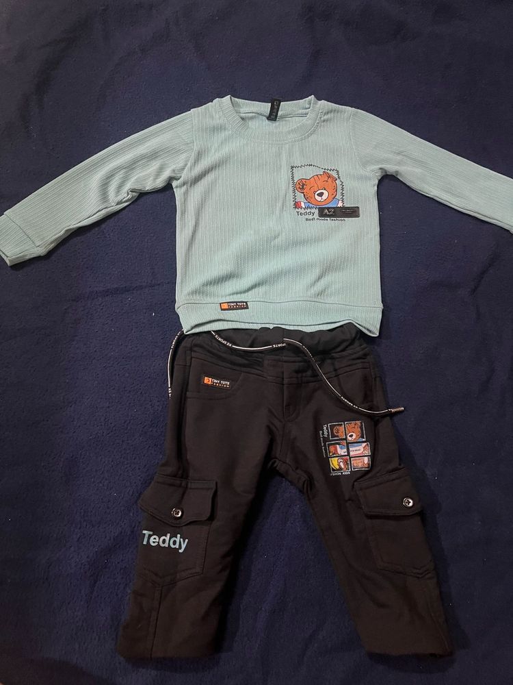 Cute Baby Tshirt and Jeans Set