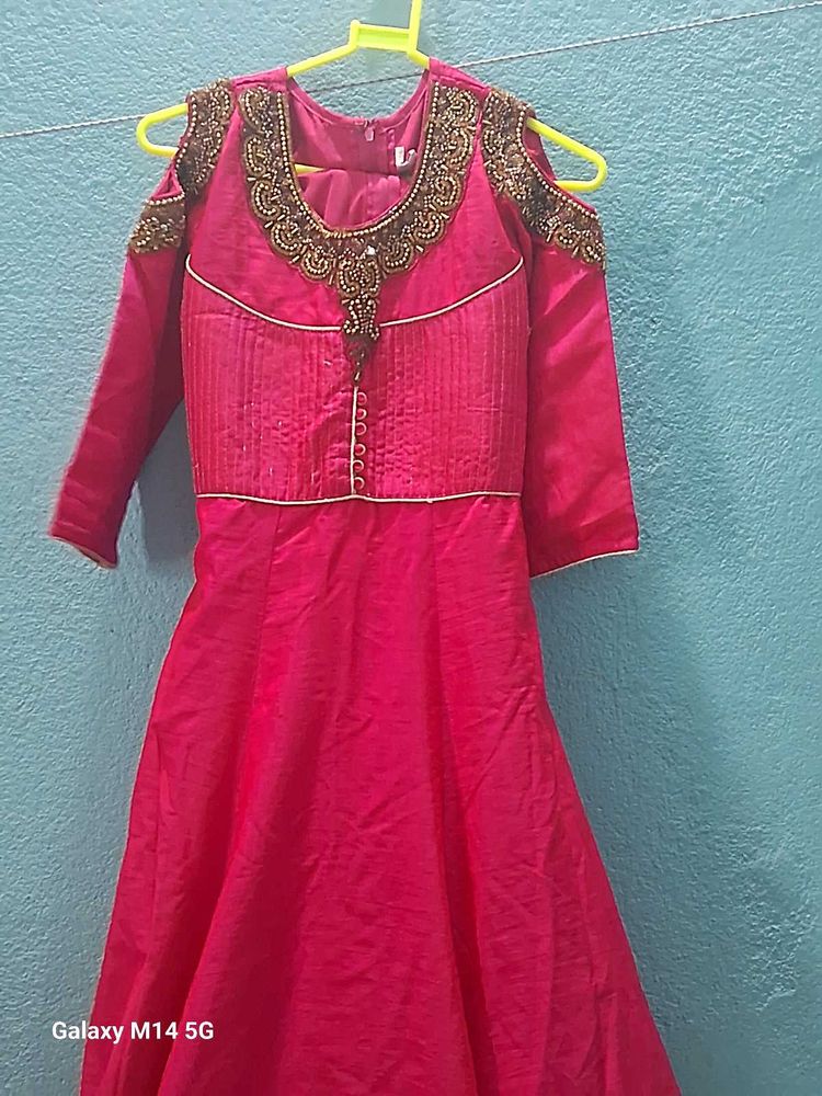 Cute Pink Ethnic Dress