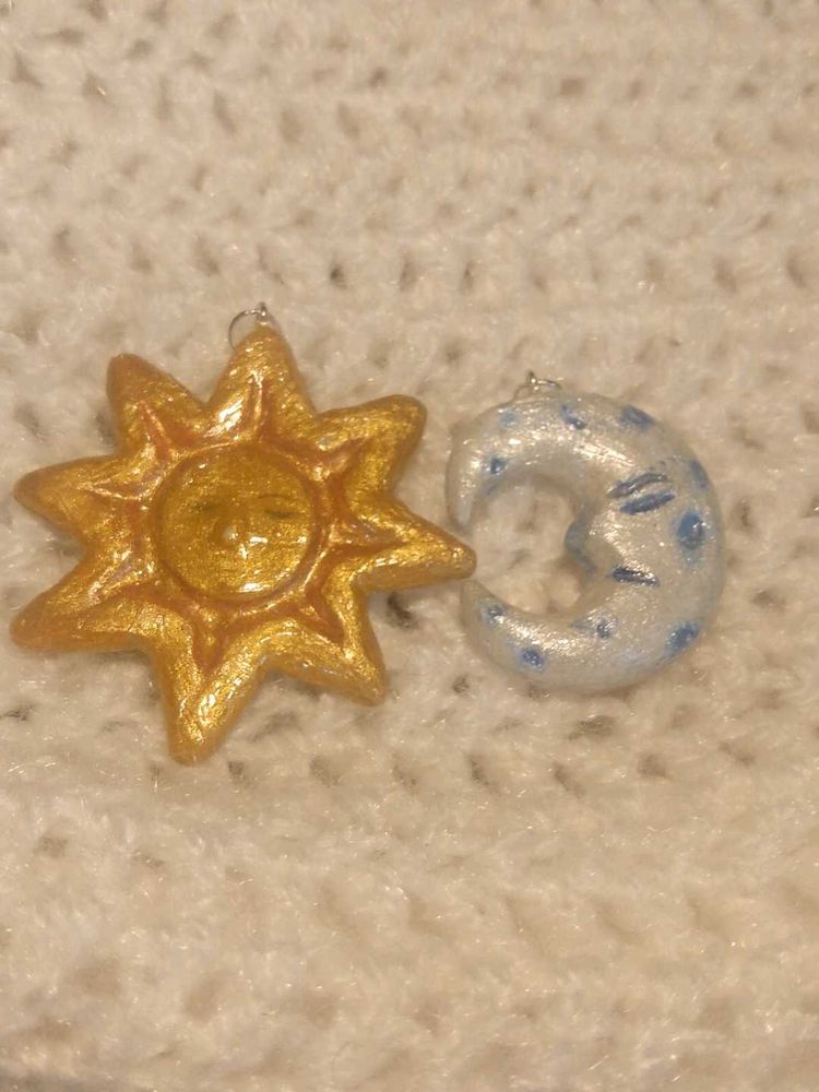 Sun &amp; Moon Charm Set