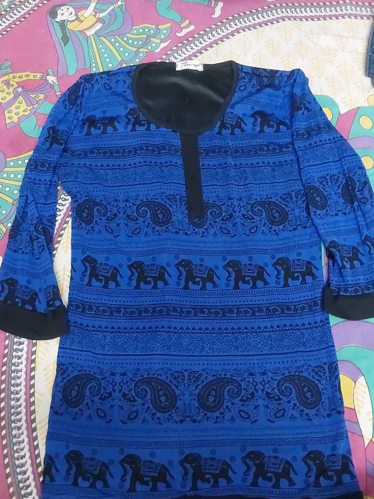 Blue Simple Top