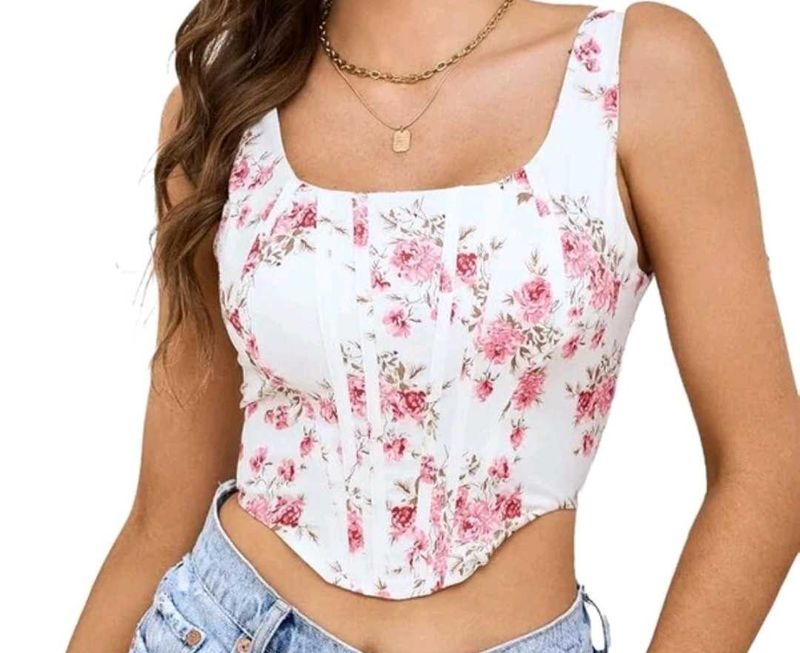 Floral Corset Top