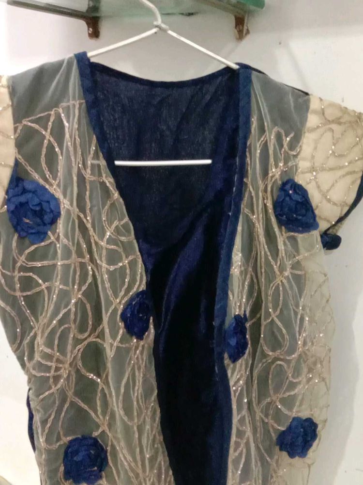 A Gorgeous Navy Blue Lehnga