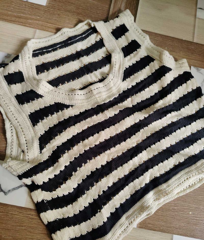 Striped Knit Tank Top