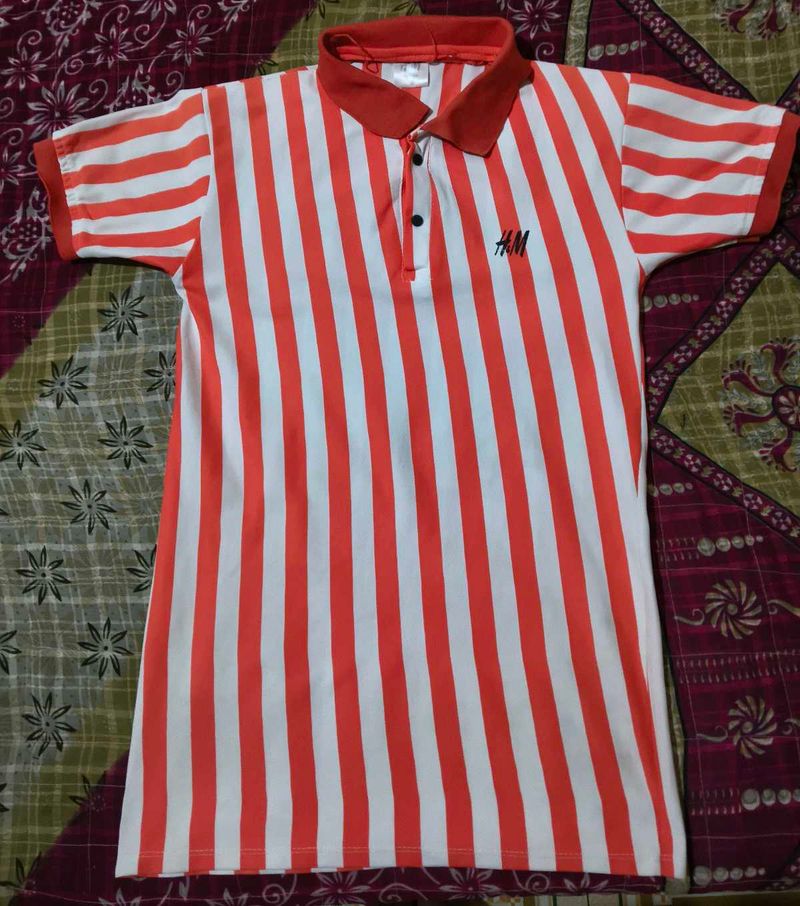 H&amp;M Striped Polo Shirt