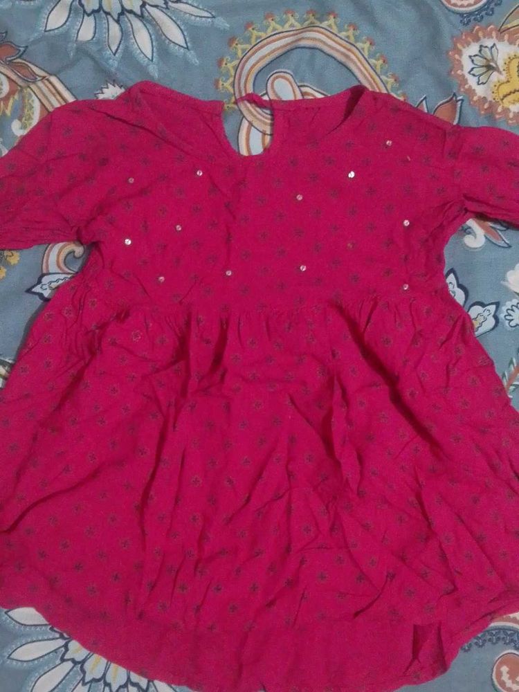 Pink Embellished Top