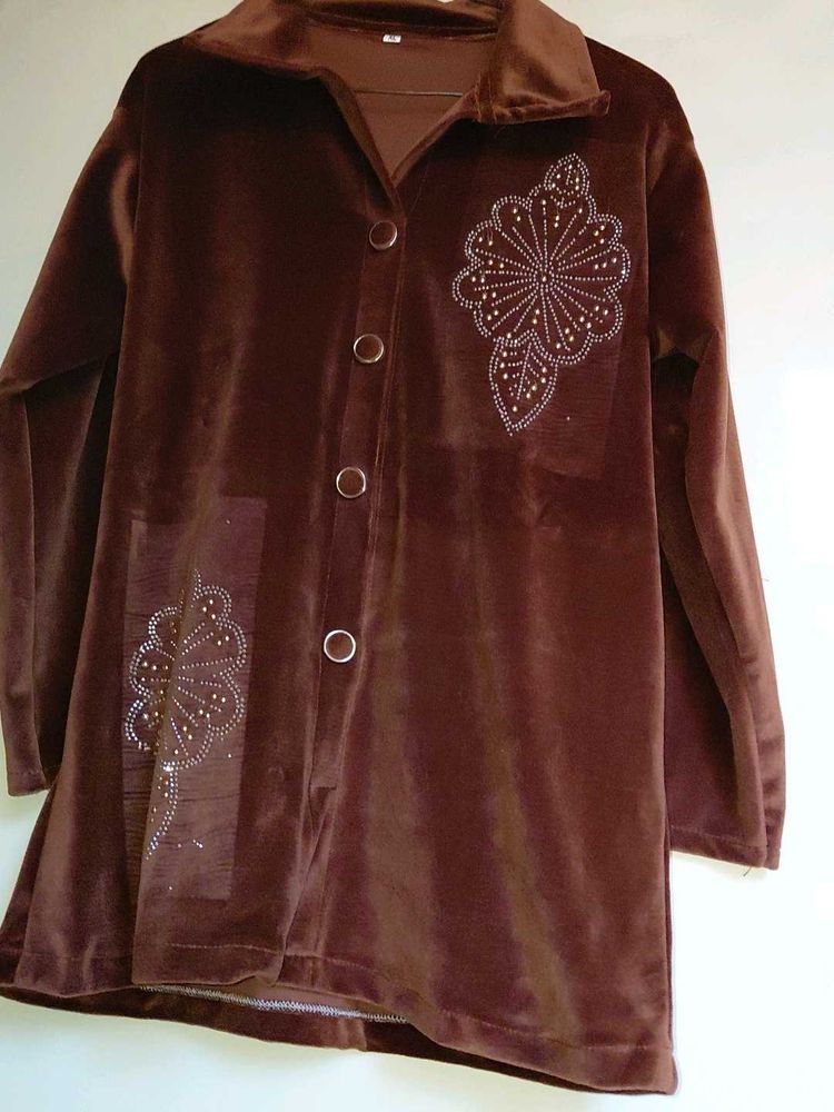 Brown Velvet Cord set new tag,