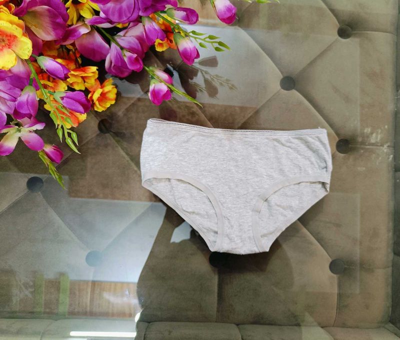 Beautiful Grey Cotton Very Soft Stuff Breif