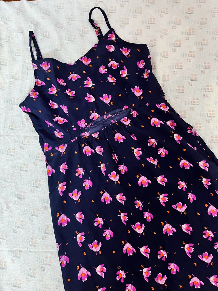 Tokyo Talkies Floral Crepe Empire Midi Dress