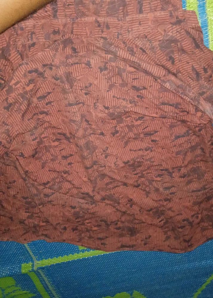 Brown Men Shirt