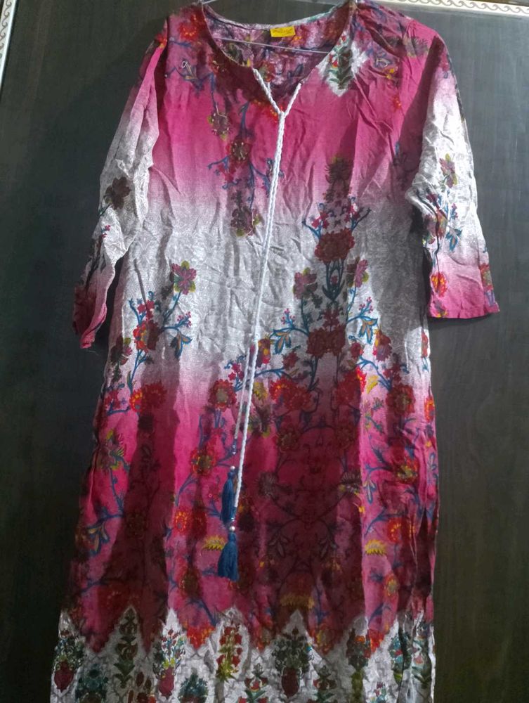 Floral Print Kurta
