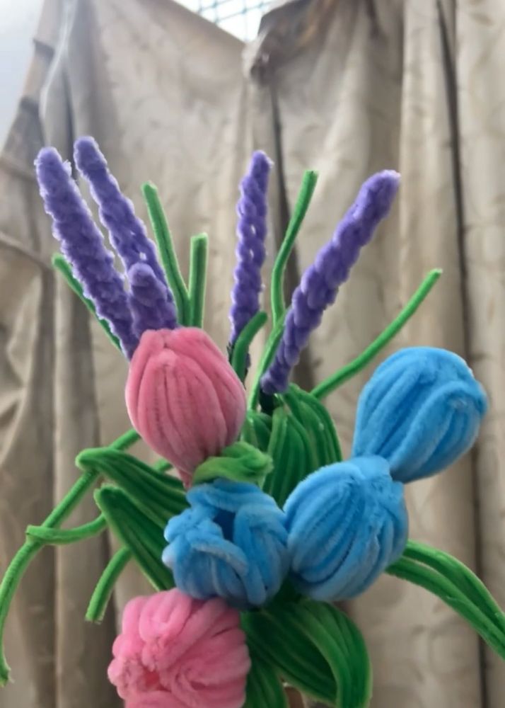 Tulips and lavender bunch🪻