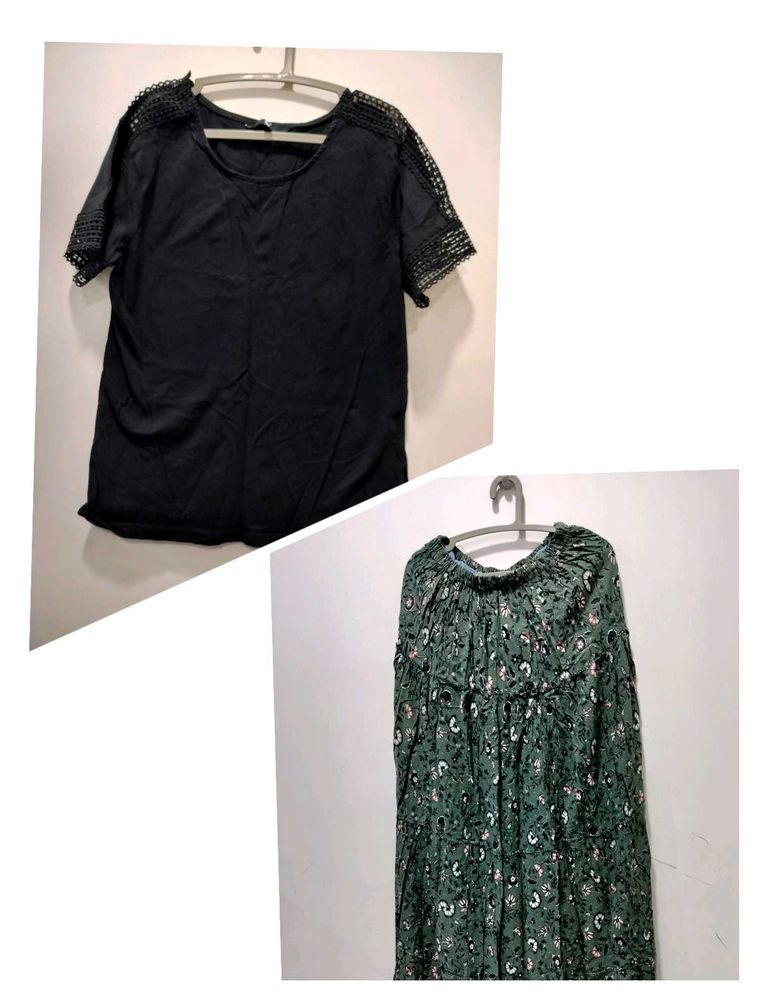 Women Combo Of Top &amp; Skirt (L Size?