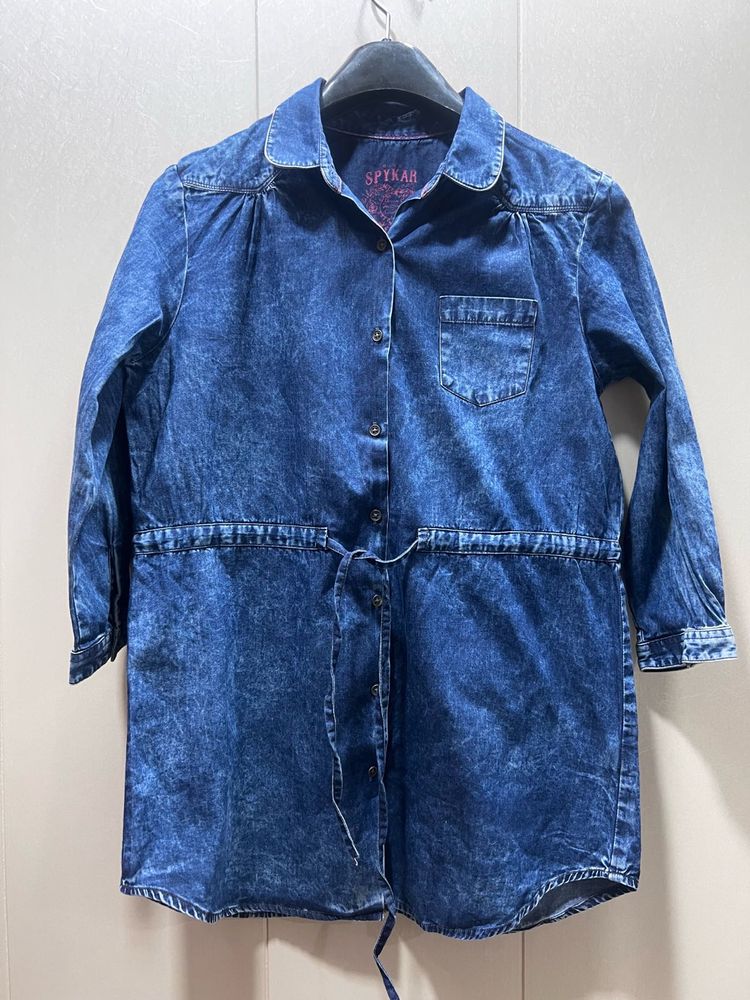 Spykar Denim Shirt Dress