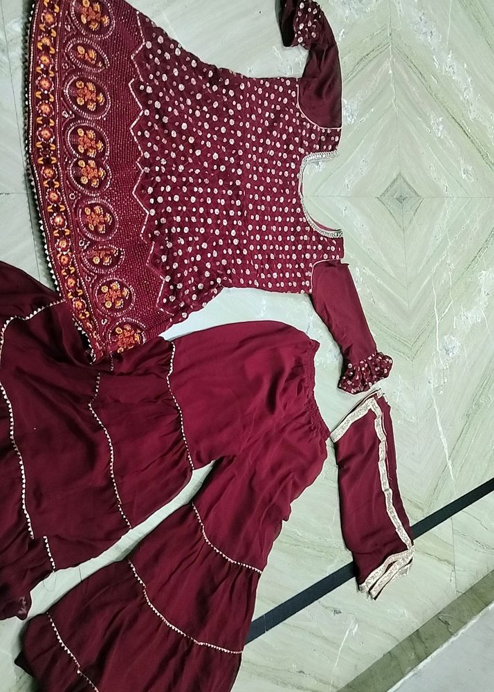 Only Today Offer 🔥 🔥  3 Pieces Sharara❤️