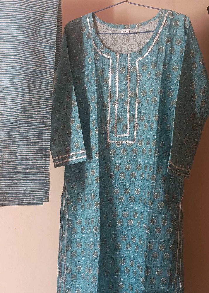 New Cotton Kurti With Pant