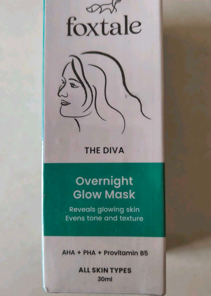 Foxtale The Diva Overnight Glow Mask Packed Unused