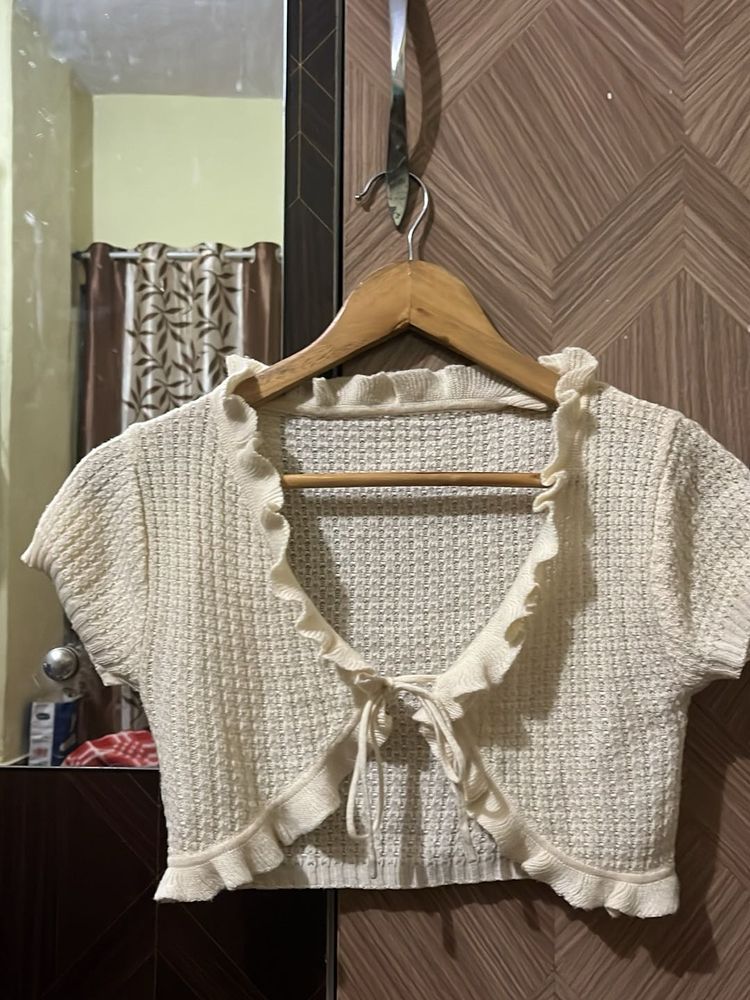 Cute Cropped Cardigan Top