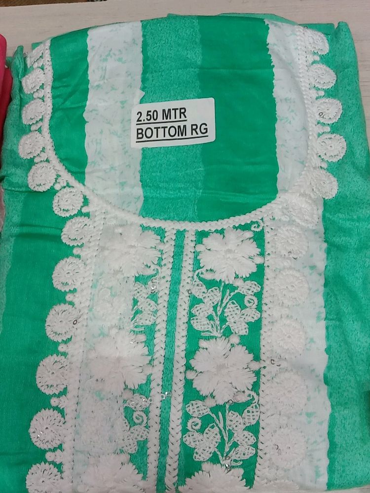 Trendy Pure Cotton Unstitched Suit.