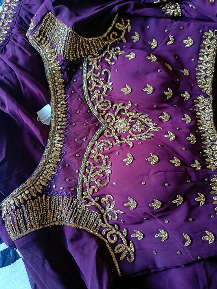 Heavy Wine Colour Lehenga