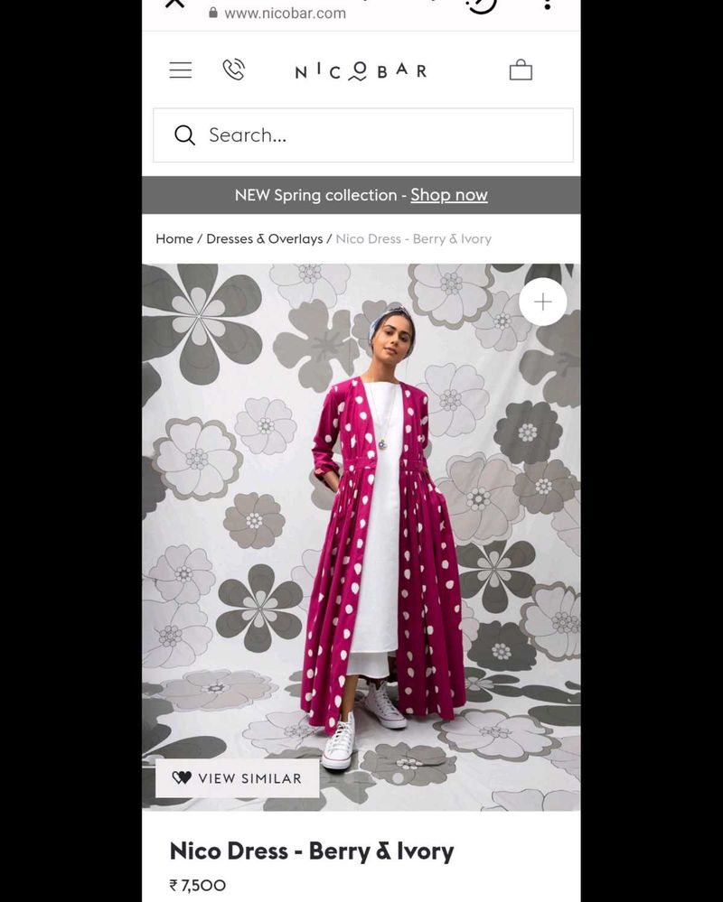 New With Tag Original NICOBAR maxi Dress Xs