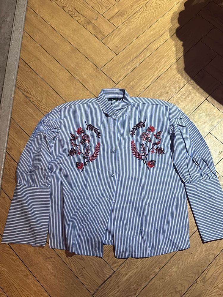 Striped Floral Blouse