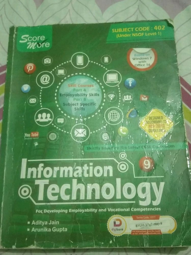 Information Technology Book For Class 9 th Code402