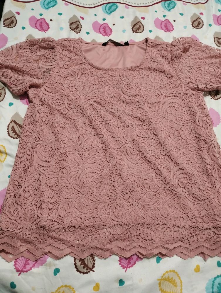 Pink Puff Sleeve Top