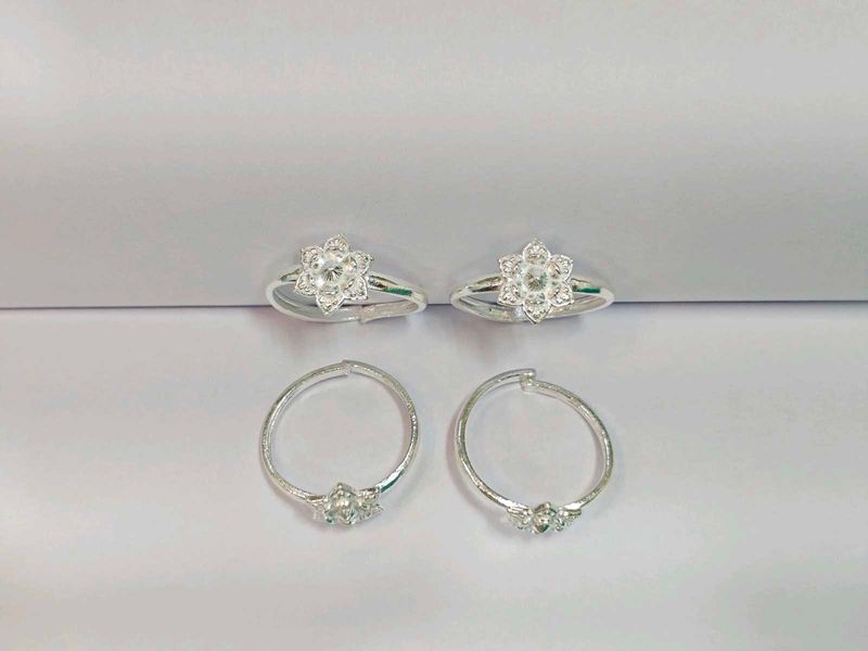 Pure Silver Tone Rings