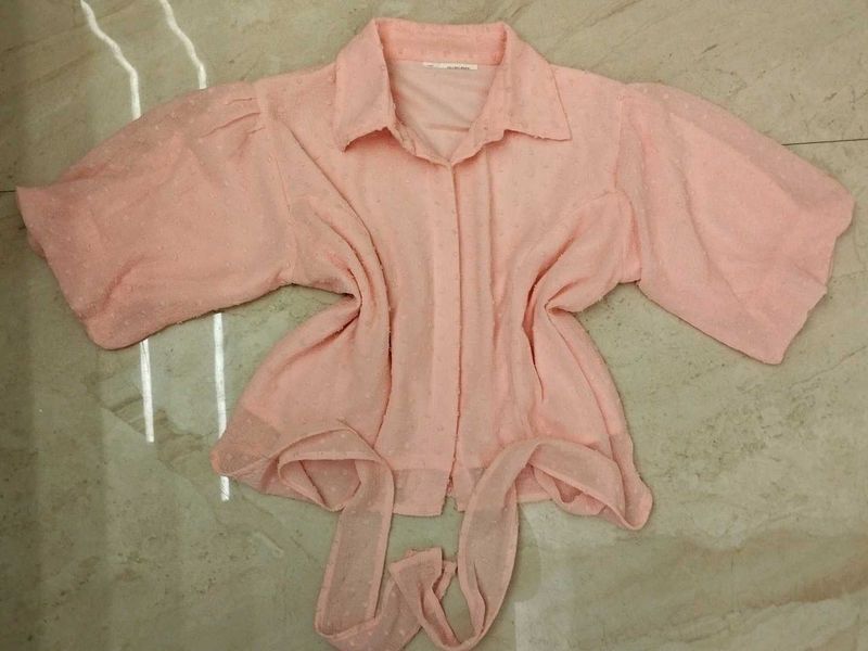 🌸 Light Pink Wrap Top 🌸