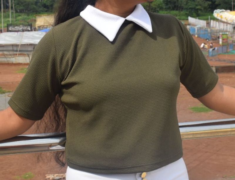 Olive Green Top