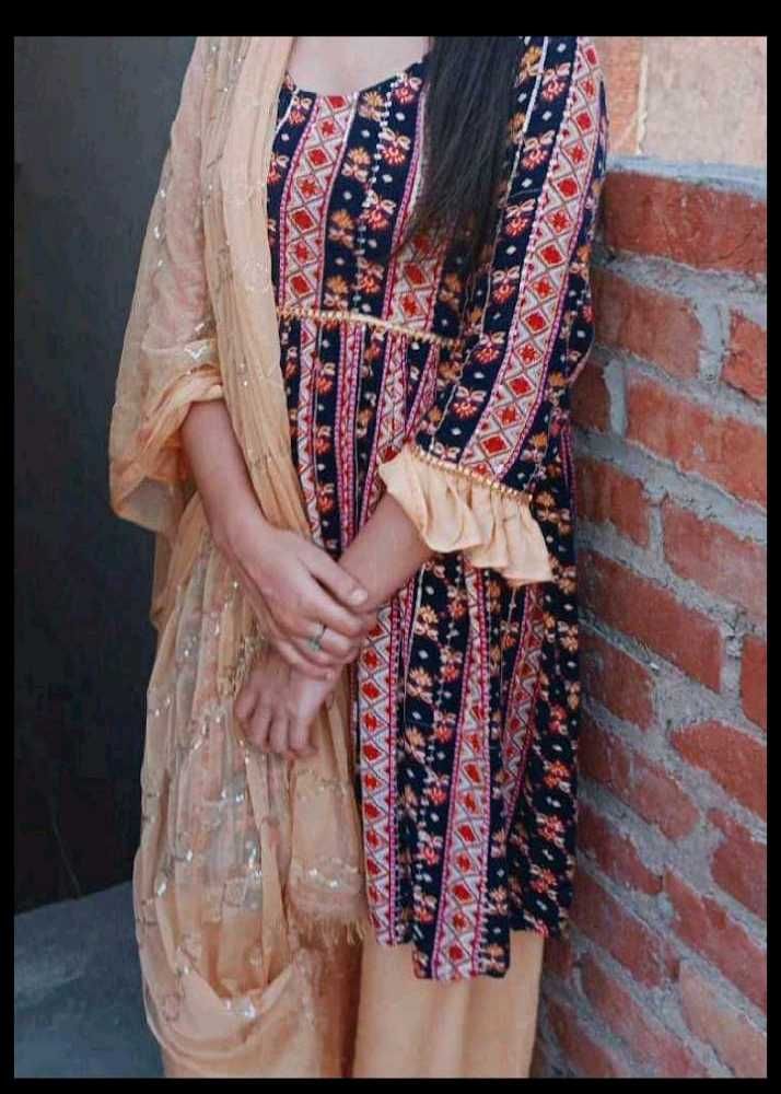 New Heavy Frock And Dupatta With Plazzo