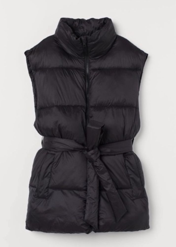 H&amp;M Tiebelt Puffer Vest