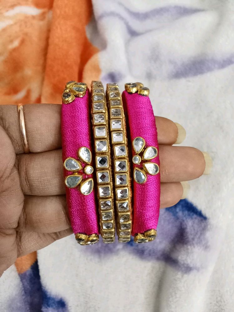 Handmade Silk Thread Bangles