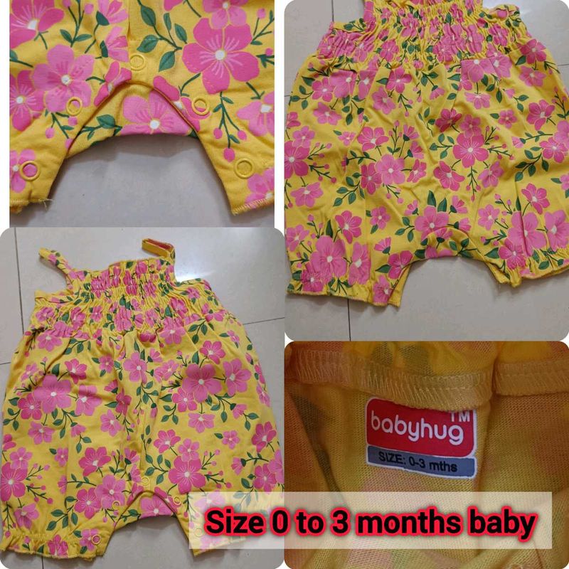 Cute Floral Baby Romper