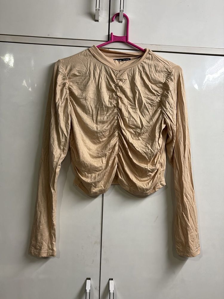 Ruched Long Sleeve Top