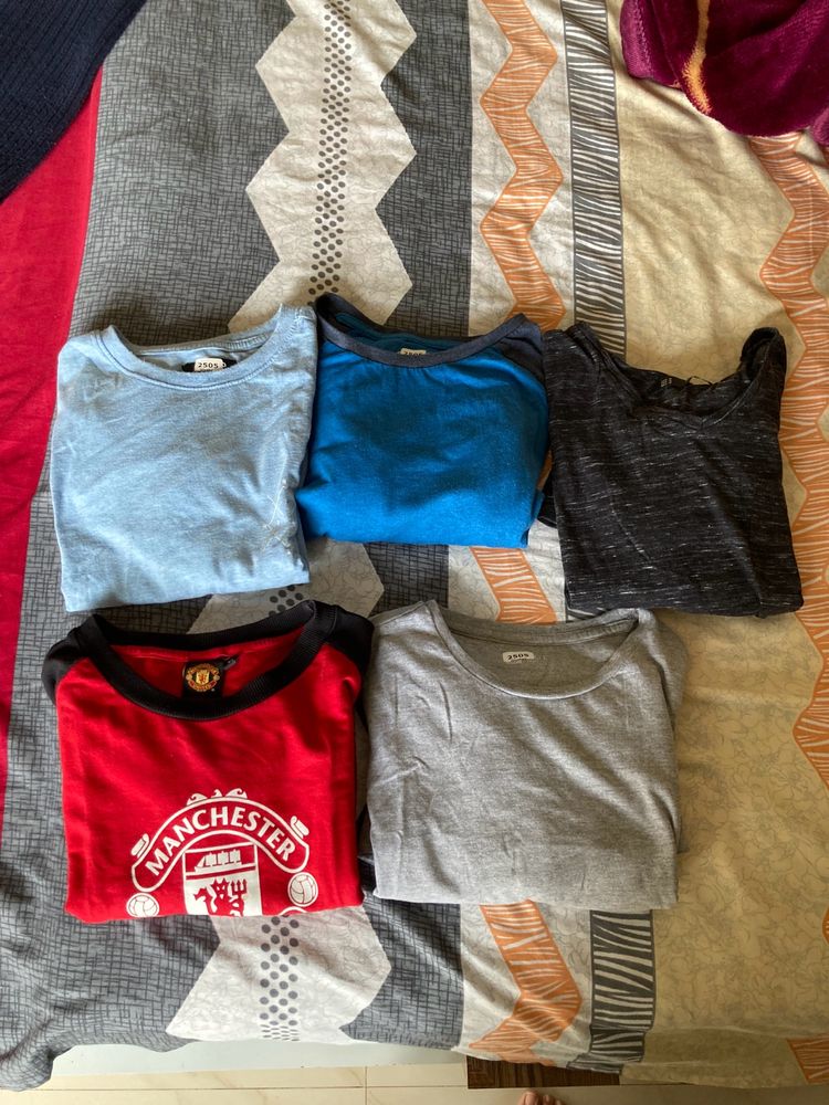 Men Combo Of 4 T-shirt