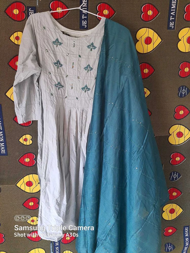 Elegant Grey Kurta