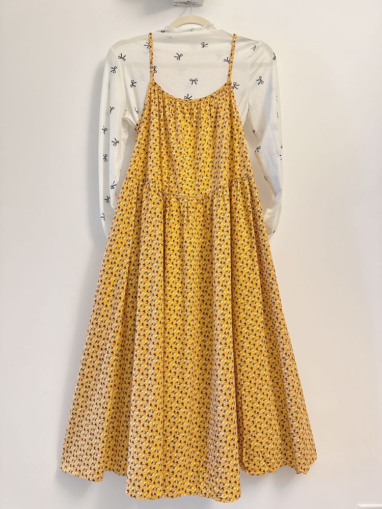 UNIQLO Yellow Floral Sundress (no top)