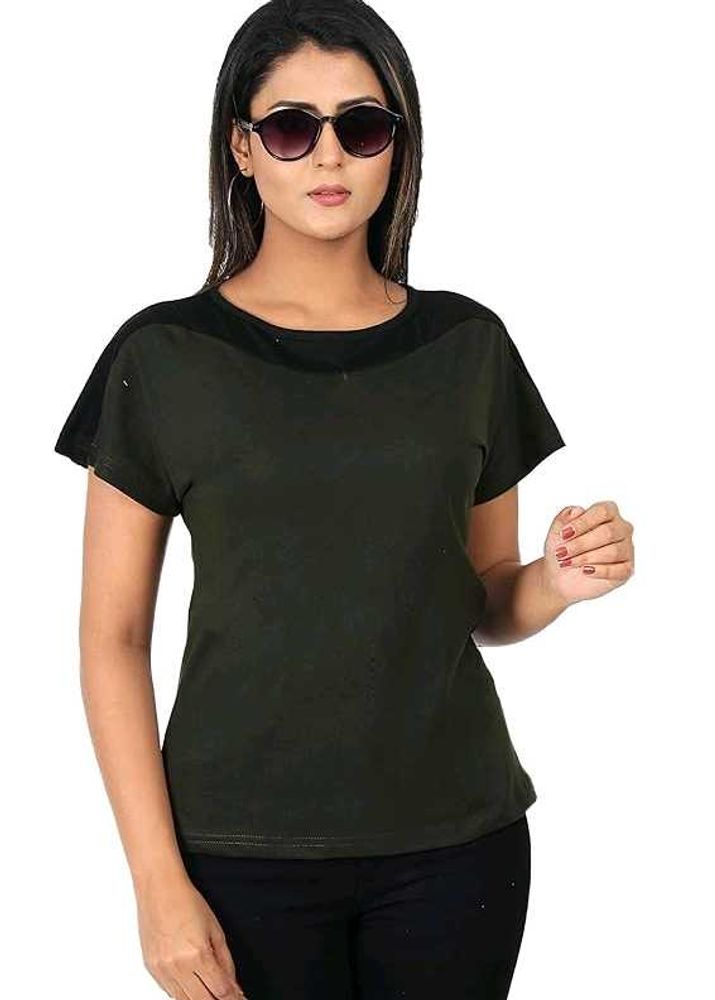 Olive Green Relaxed Fit Tee