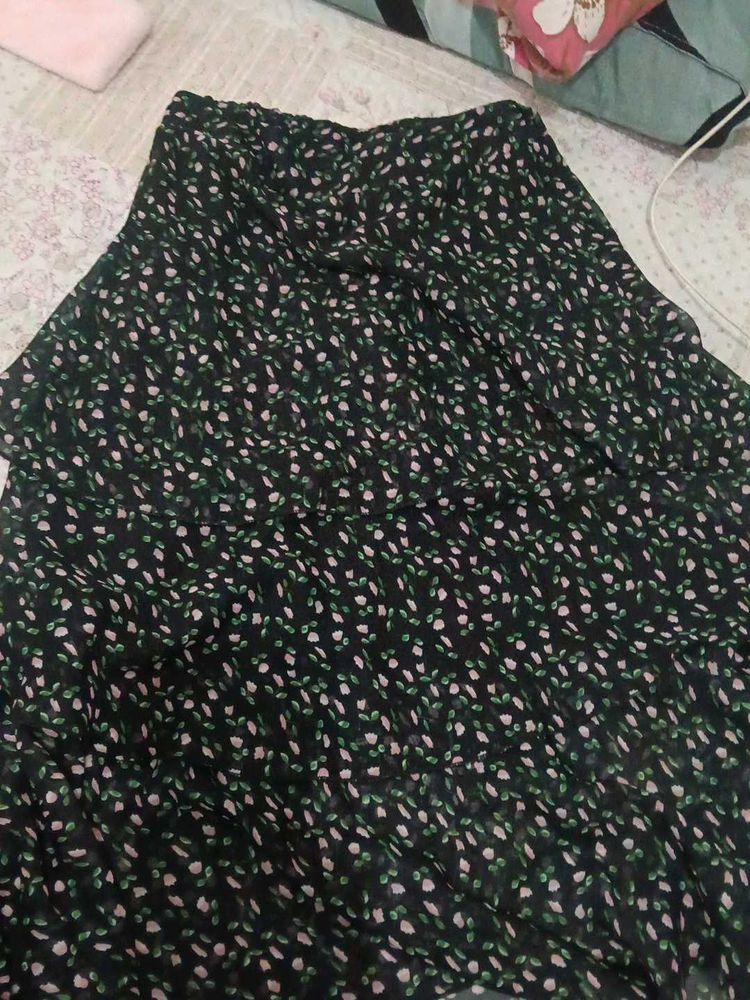 Floral Print Skirt