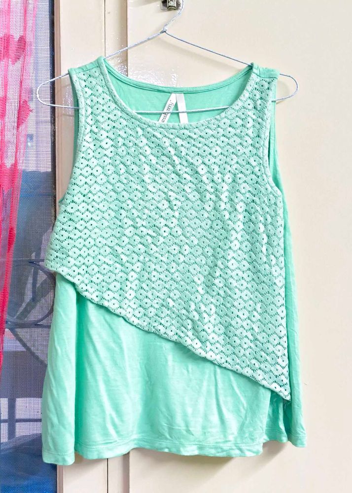 Mint Green Layered Tank Top💚💚