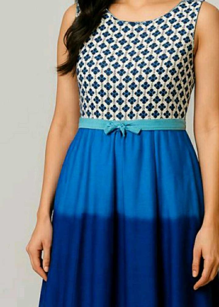 blue party wear Shady gown