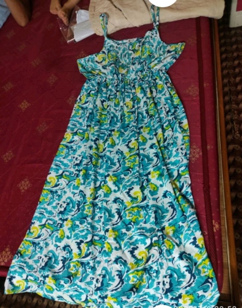 Women&#39;s A-line Full Long Dress Frouk