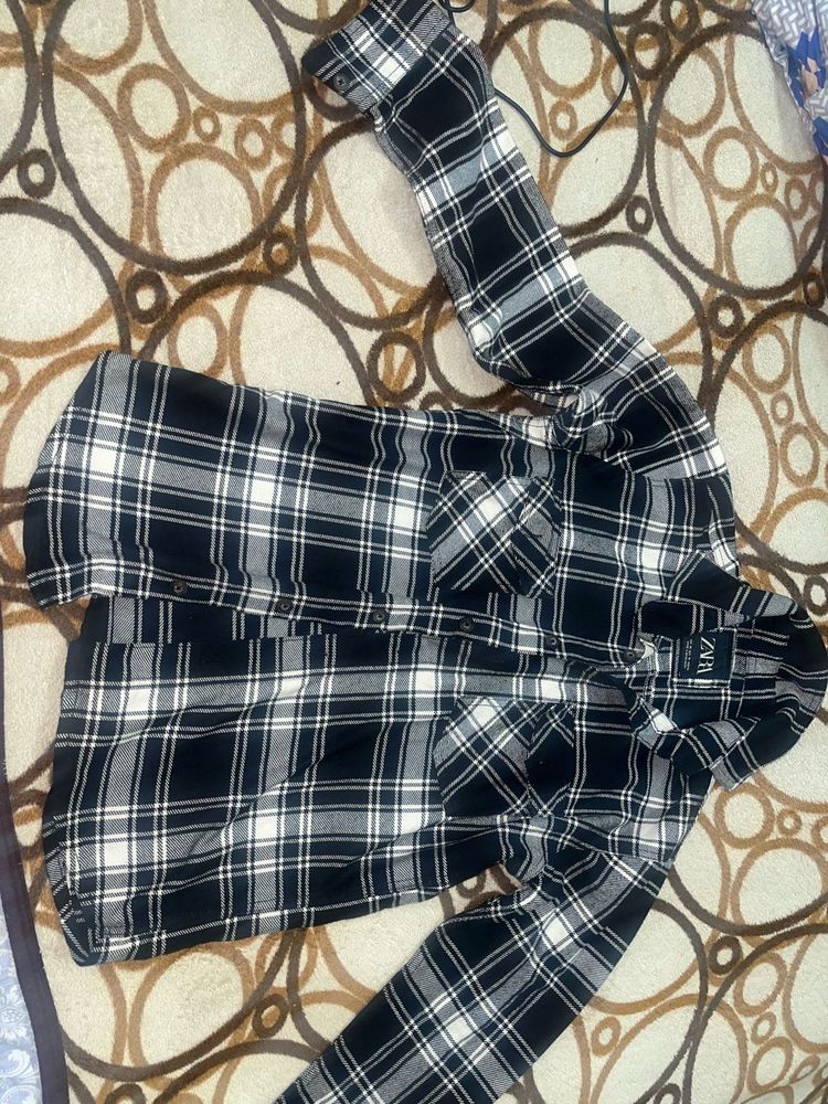 Zara Plaid Flannel Shirt
