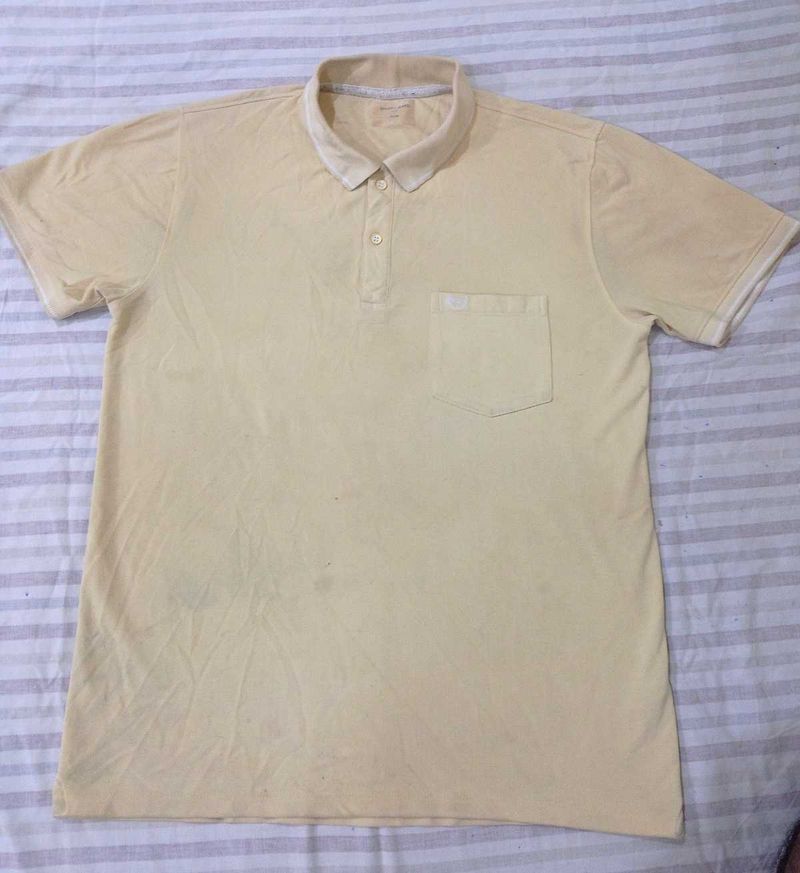 Vintage Yellow Polo Shirt