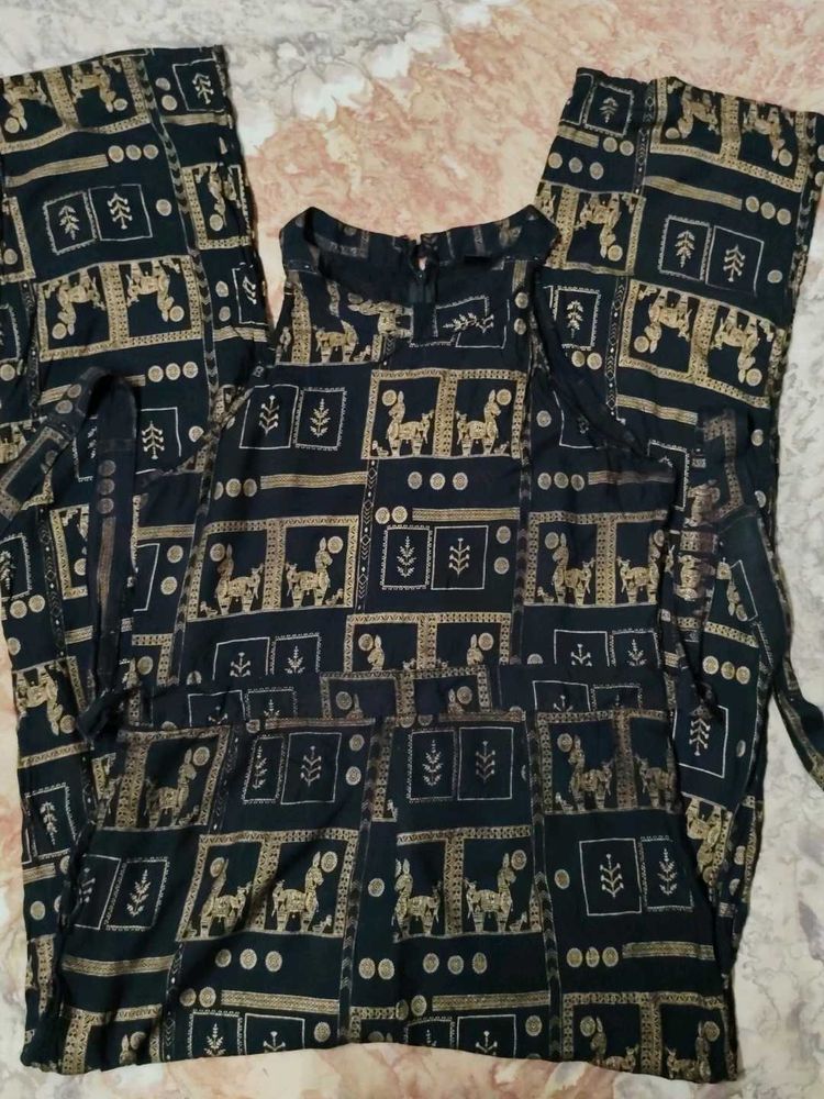 Halter Neck Printed Jumpsuit