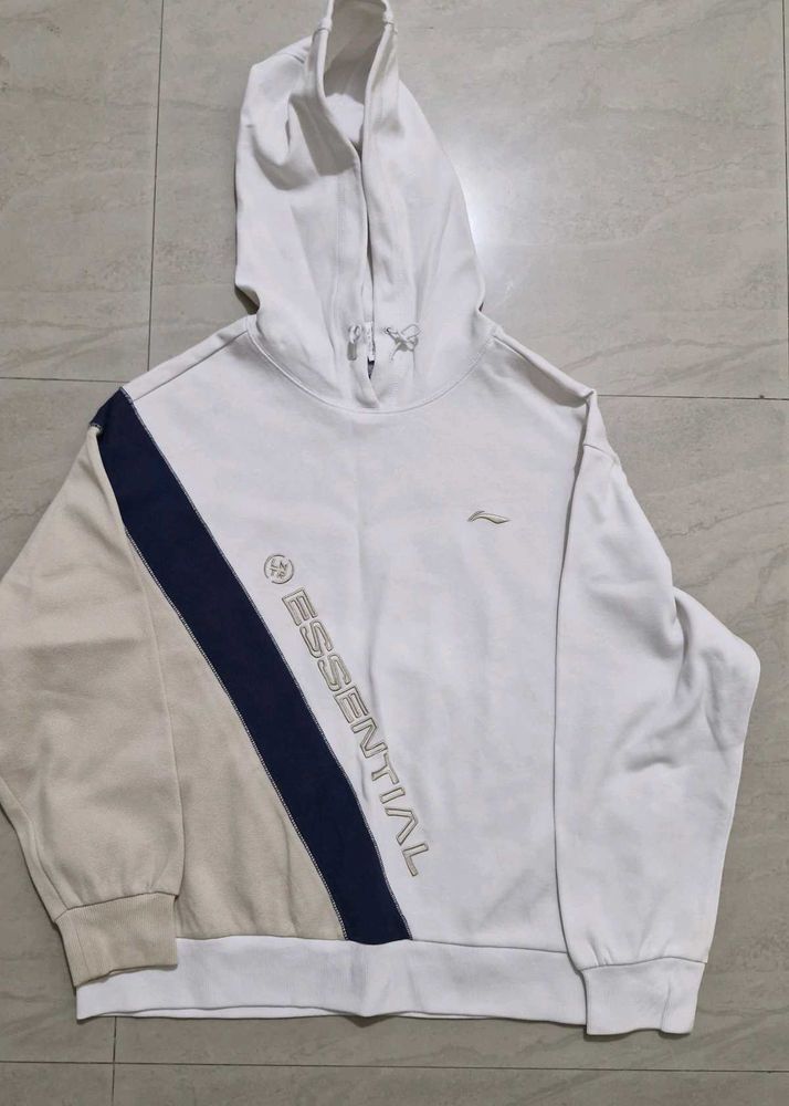 Stylish White Graphic Hoodie