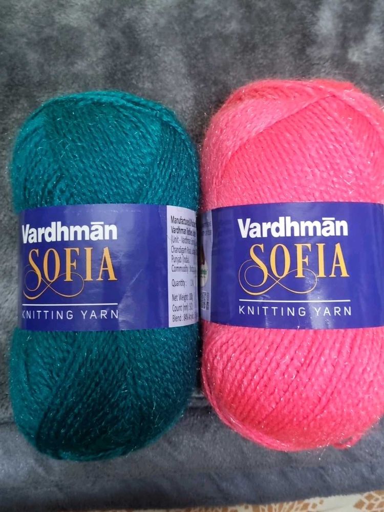 Set Of 2 Vardhman Knitting Yarn